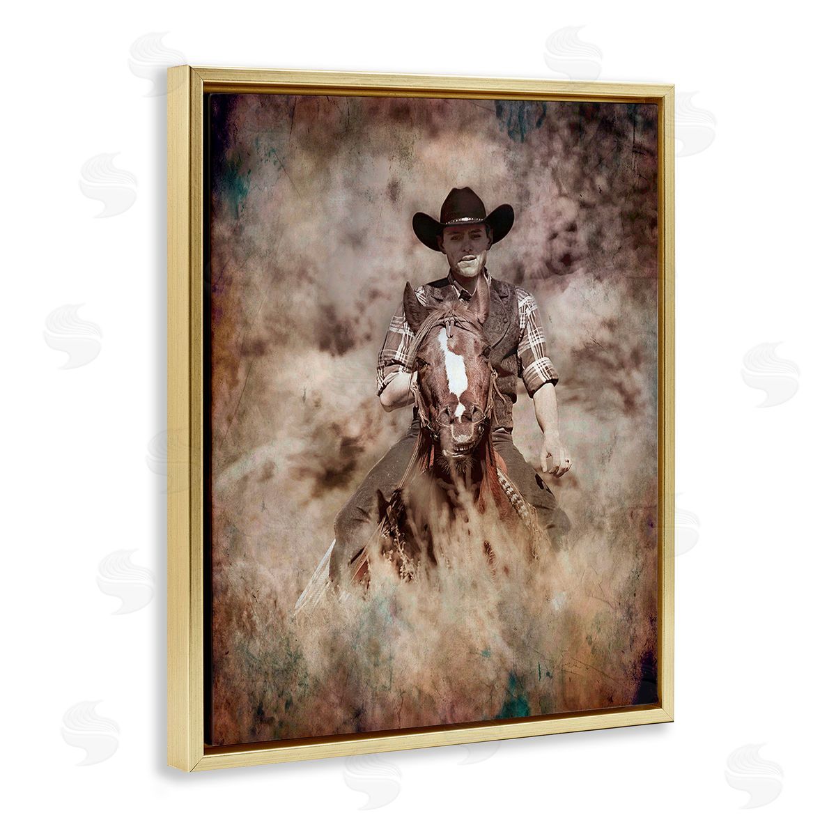 Jerry  Cowart Galloping Cowboy Portrait