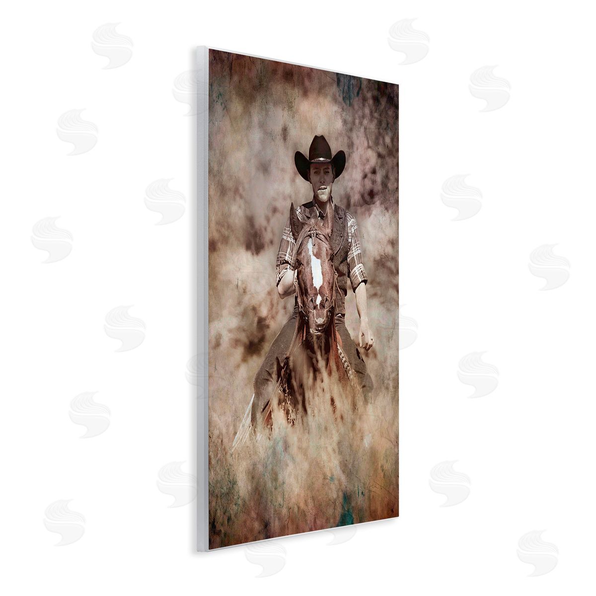 Jerry  Cowart Galloping Cowboy Portrait