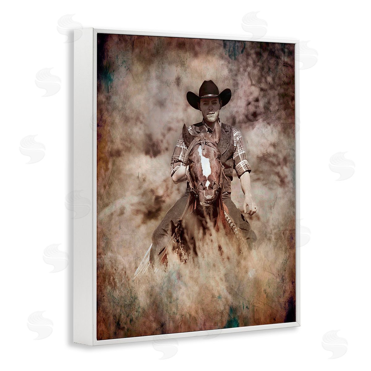 Jerry  Cowart Galloping Cowboy Portrait