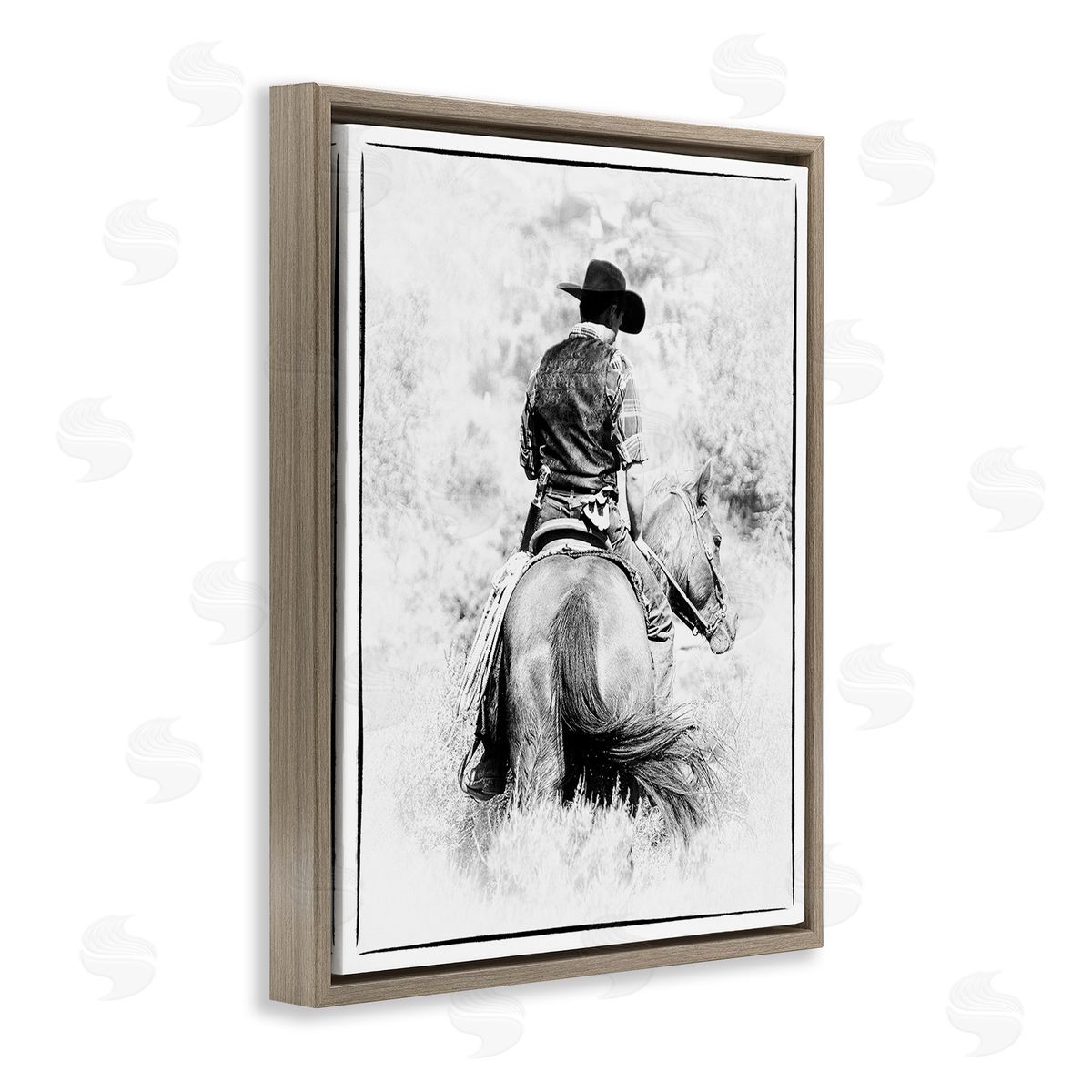 Jerry  Cowart Cowboy & Horse in Nature