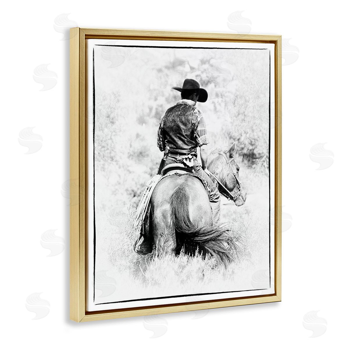 Jerry  Cowart Cowboy & Horse in Nature