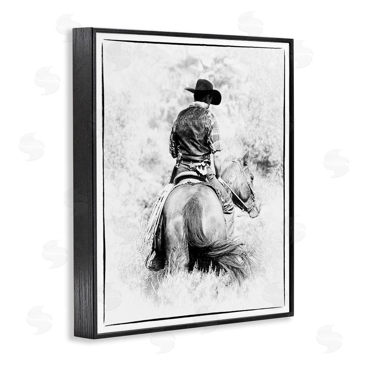 Jerry  Cowart Cowboy & Horse in Nature