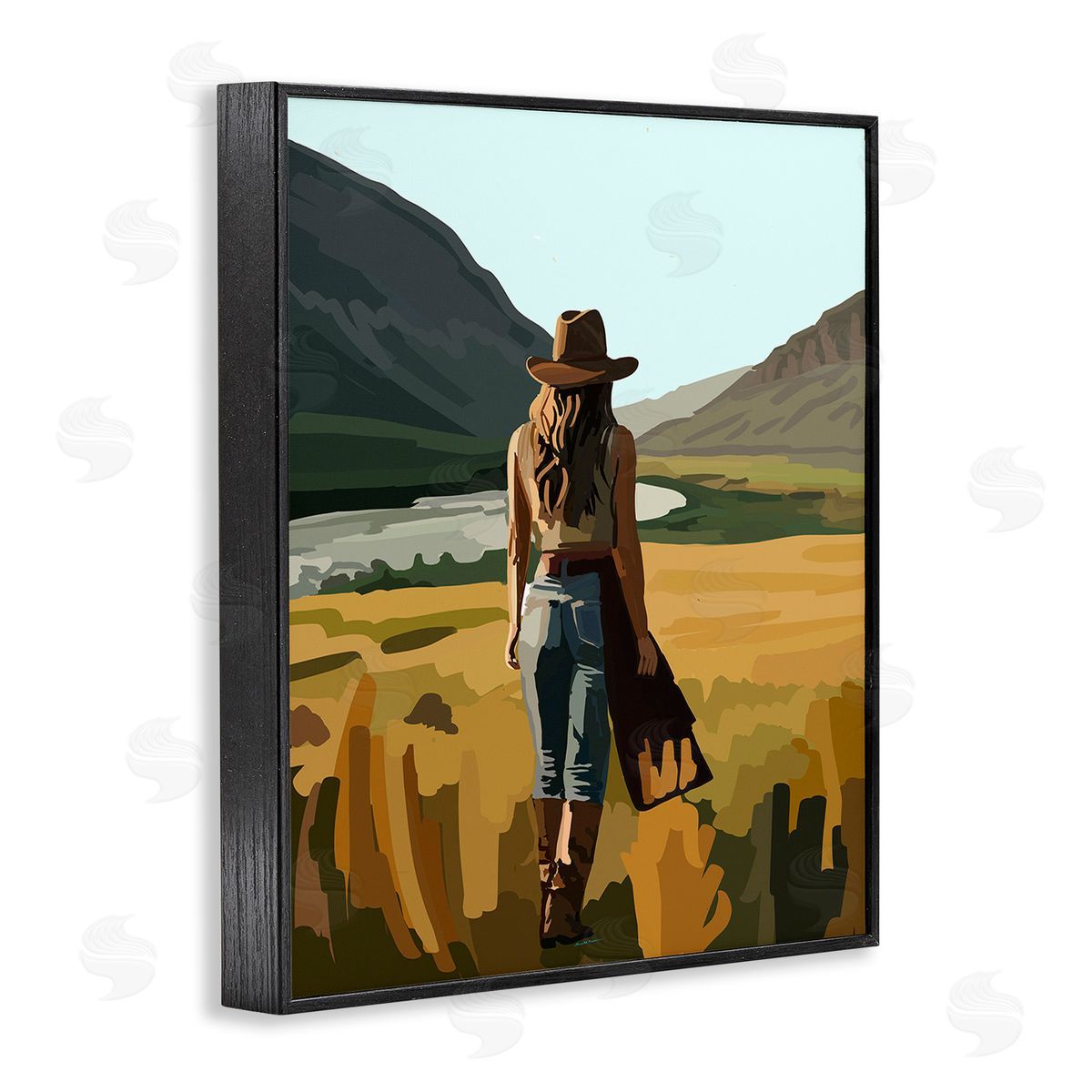 Amelia Noyes Strolling Cowgirl in Desert