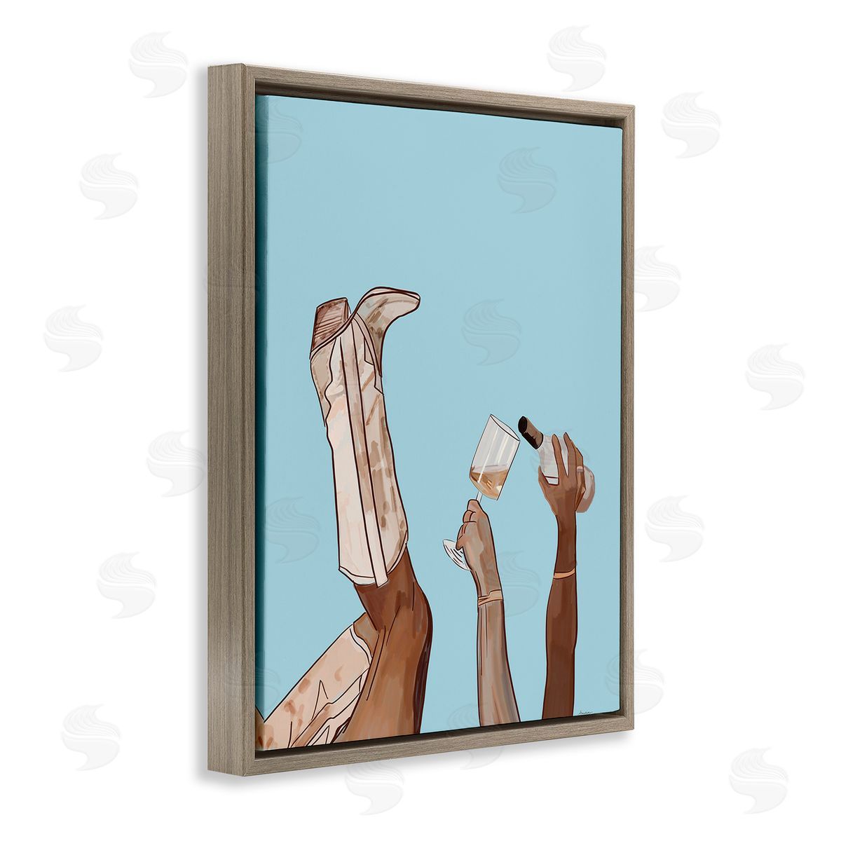 Amelia Noyes Cowgirl Pouring Wine