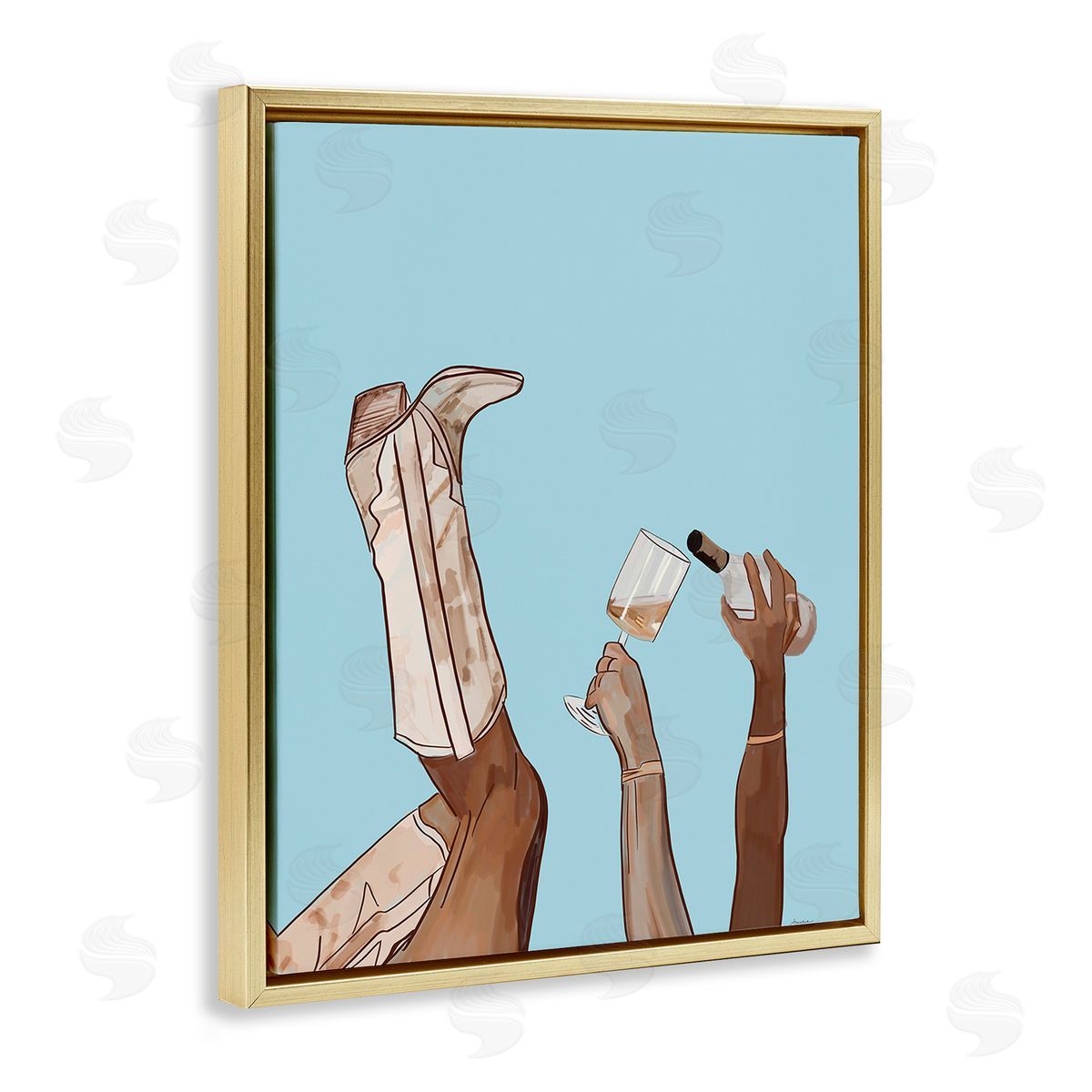 Amelia Noyes Cowgirl Pouring Wine