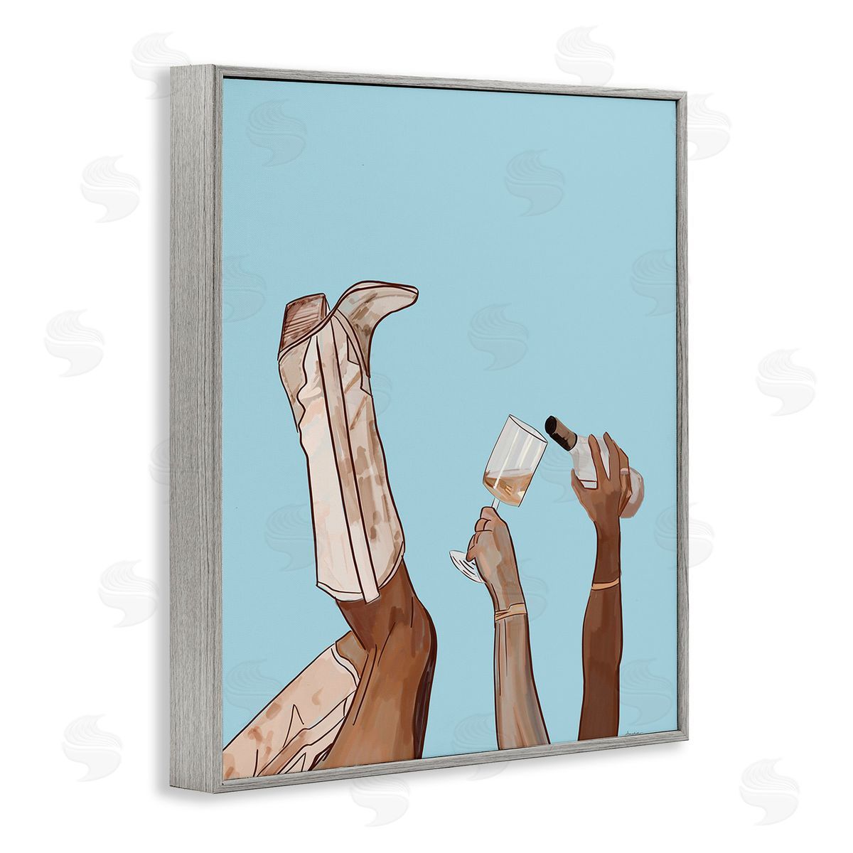 Amelia Noyes Cowgirl Pouring Wine