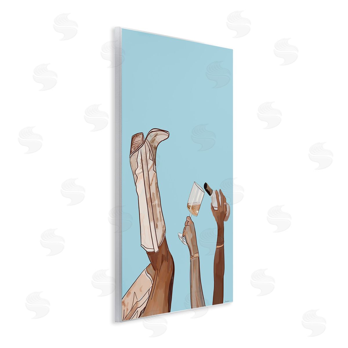 Amelia Noyes Cowgirl Pouring Wine