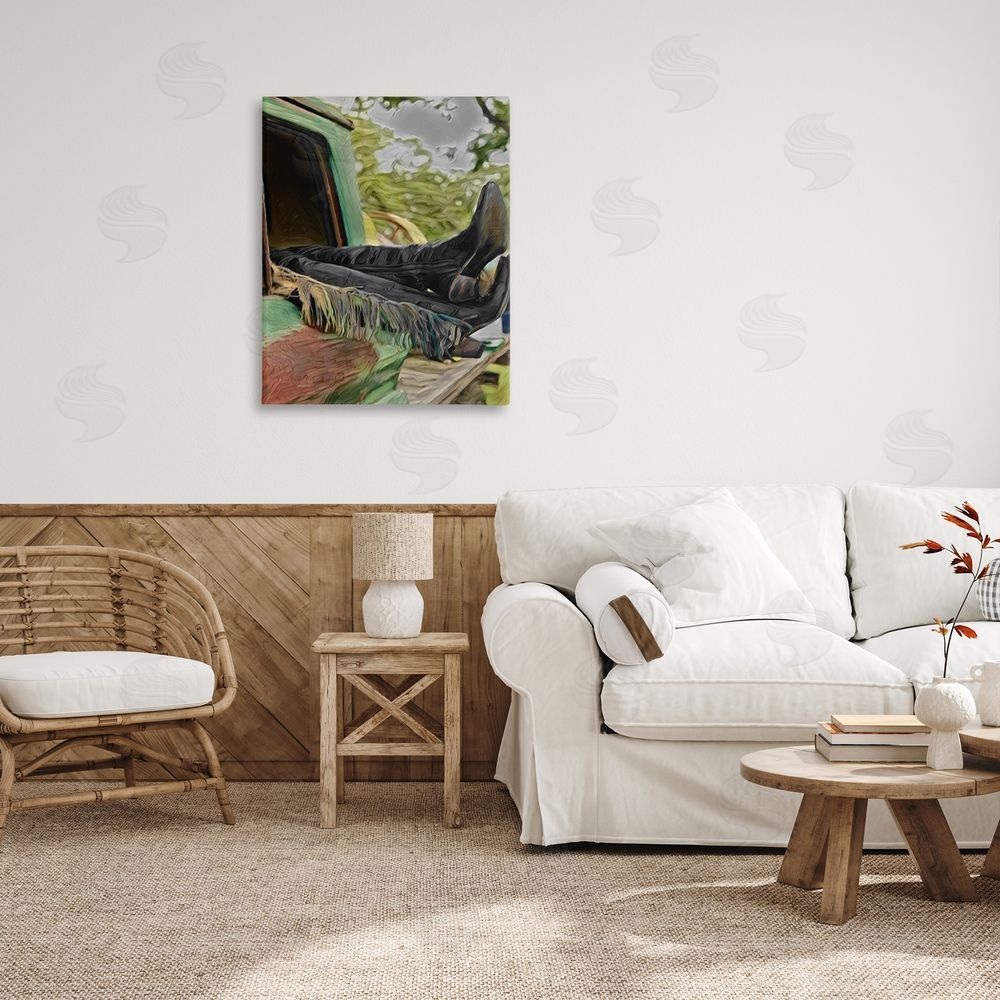 Jesse Keith Relaxing Cowgirl in Nature