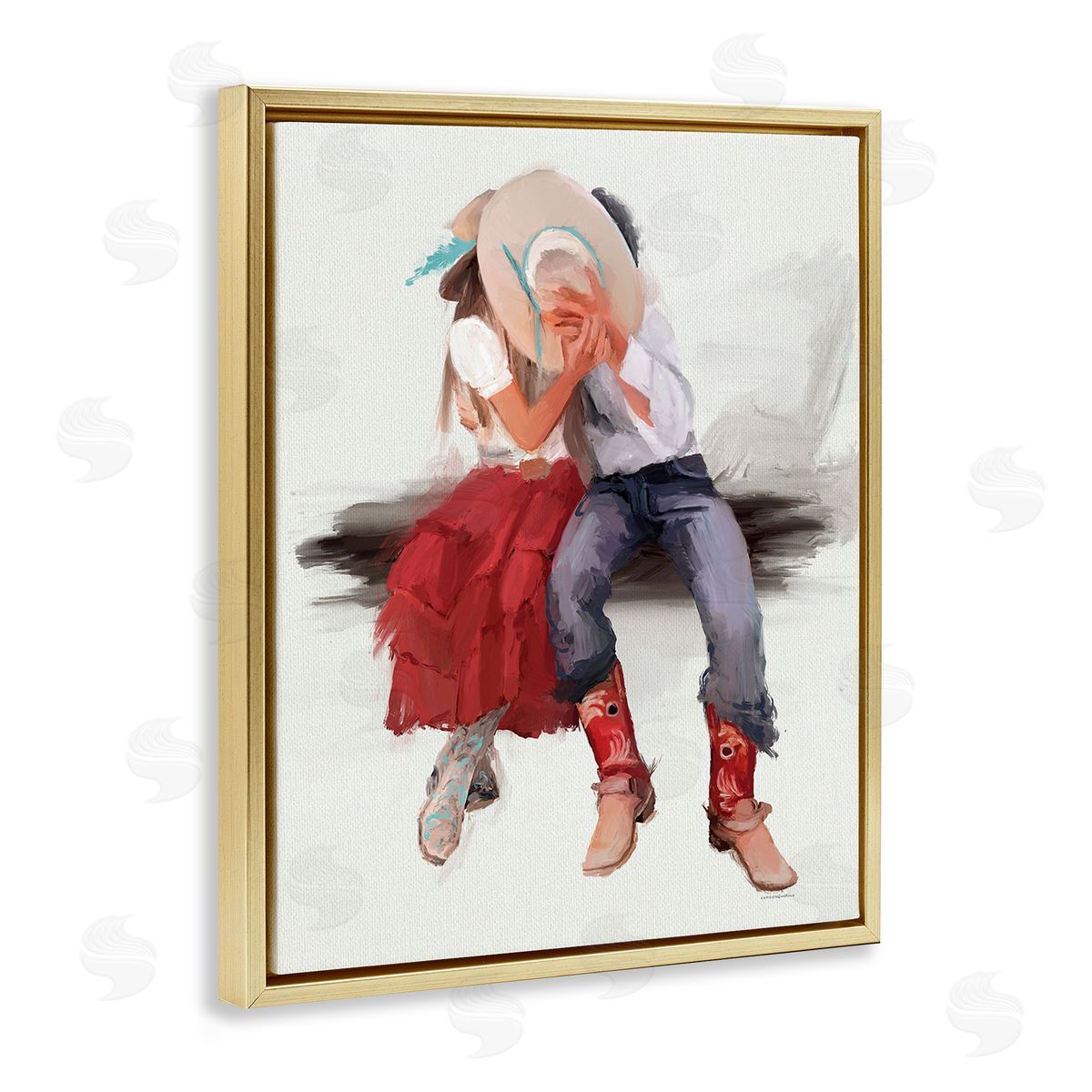 Kamdon Kreations Country Couple Kiss