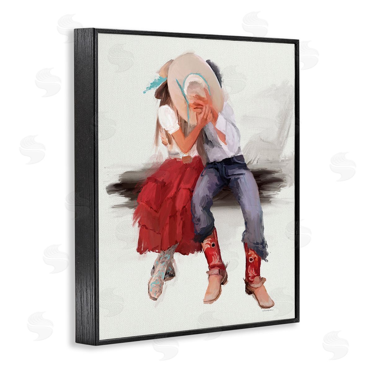 Kamdon Kreations Country Couple Kiss