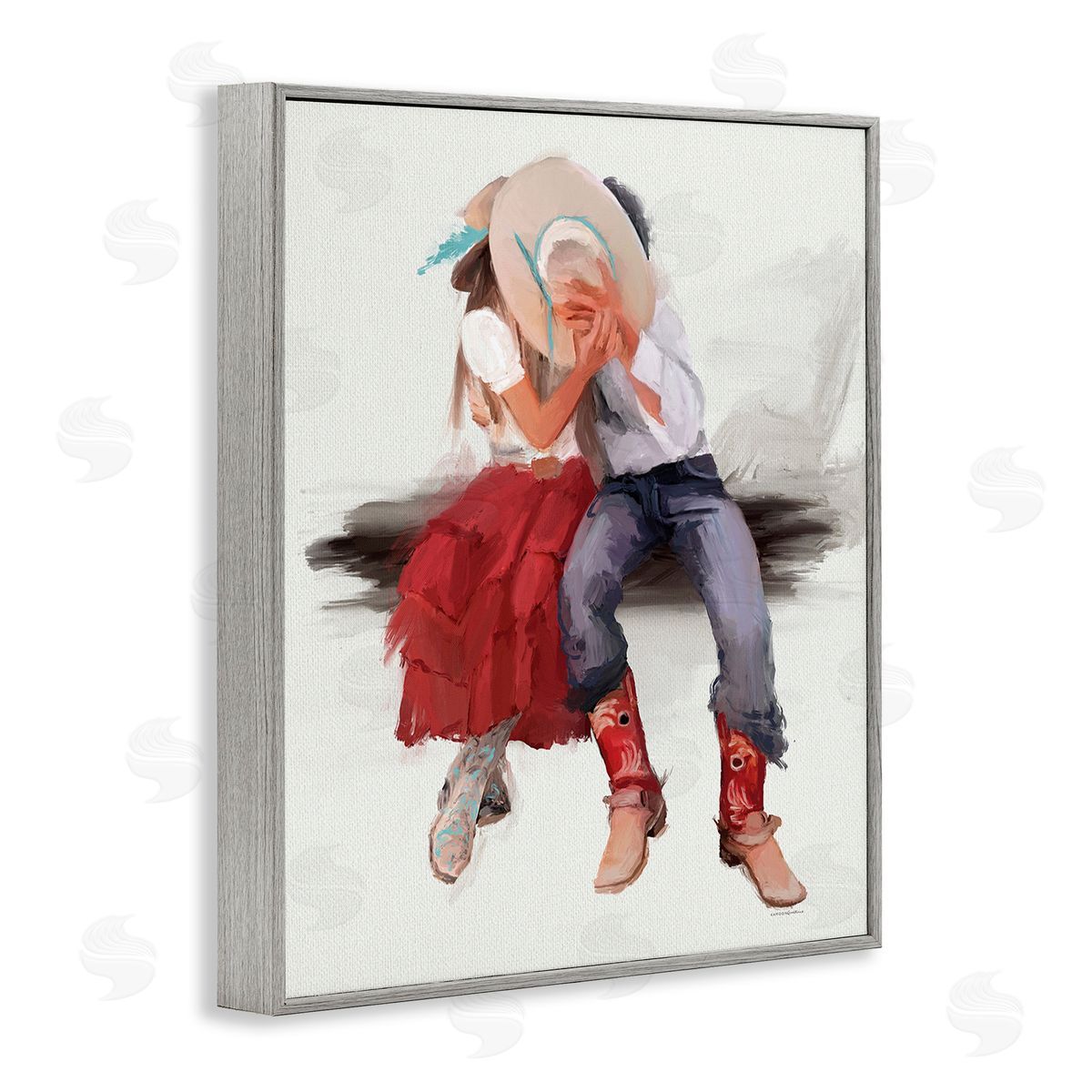 Kamdon Kreations Country Couple Kiss