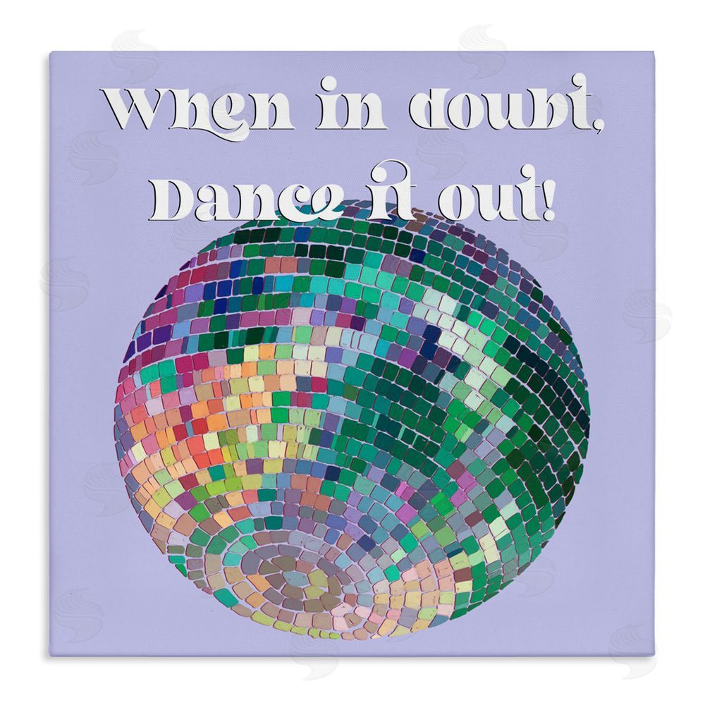 Regina Moore Dance It Out Phrase Stretched Canvas Wall Art Print