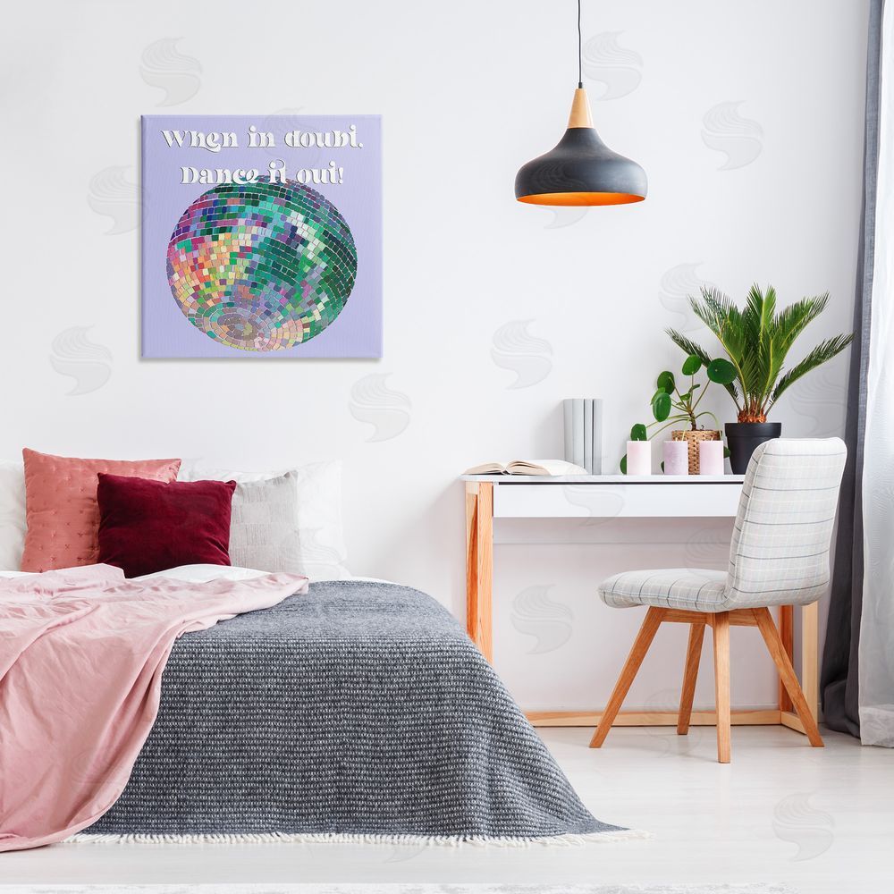 Regina Moore Dance It Out Phrase Canvas Wall Art in Room