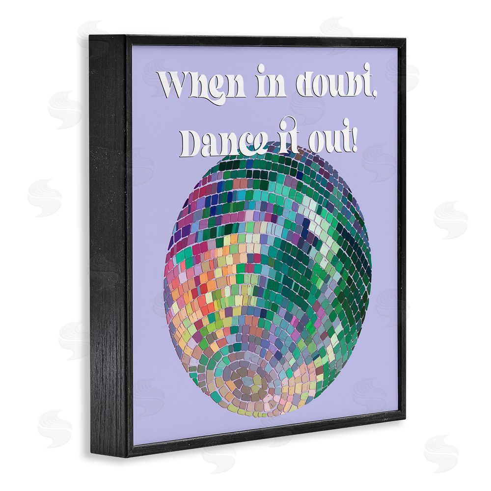Regina Moore Dance It Out Phrase Black Framed Glicee Wall Art Print