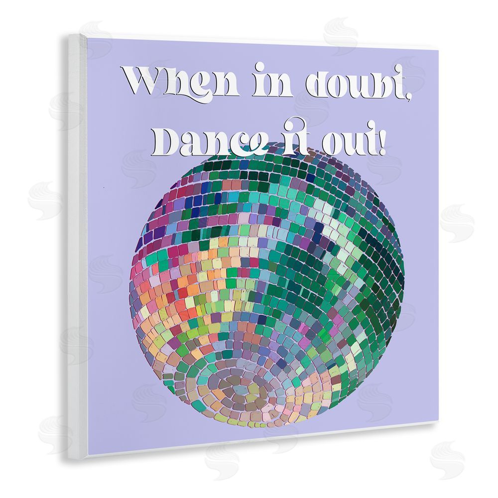 Regina Moore Dance It Out Phrase Wooden Wall Plaque Art Print