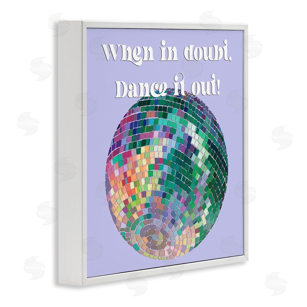 Regina Moore Dance It Out Phrase White Framed Glicee Wall Art Print