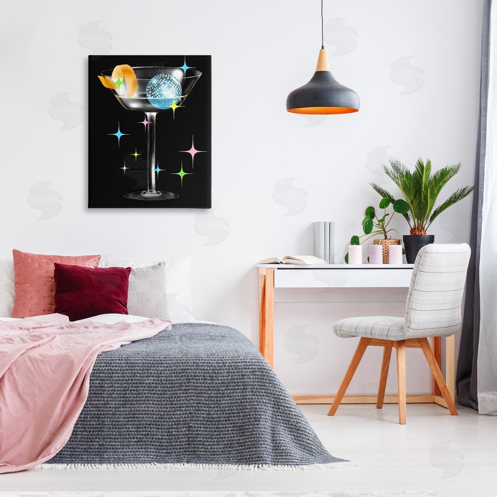 Stupell Studio Vintage Disco Drink
