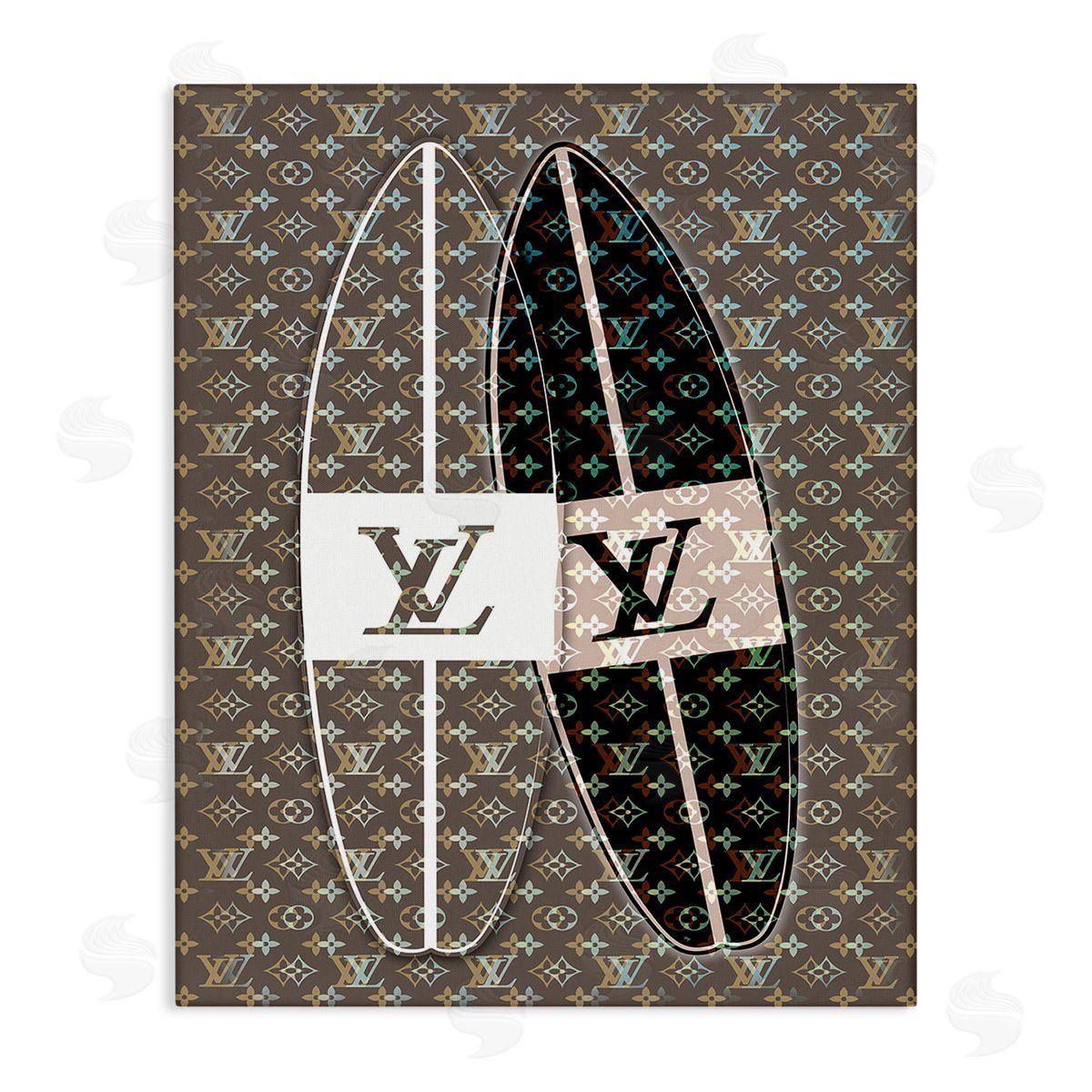 Martina Pavlova Fashion Patterned Surf Canvas Wall Art Print