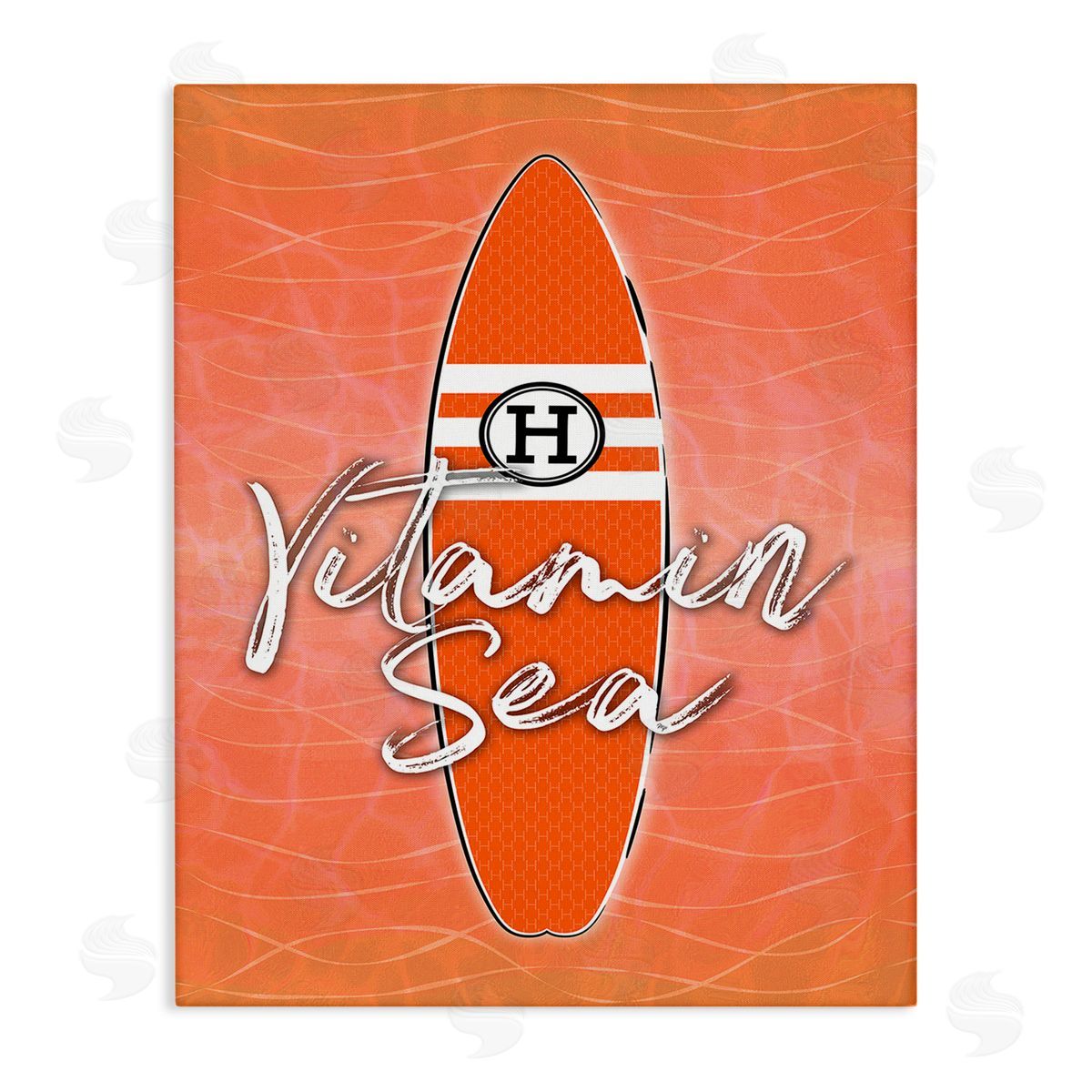 Martina Pavlova Vitamin Sea on Orange Canvas Wall Art Print