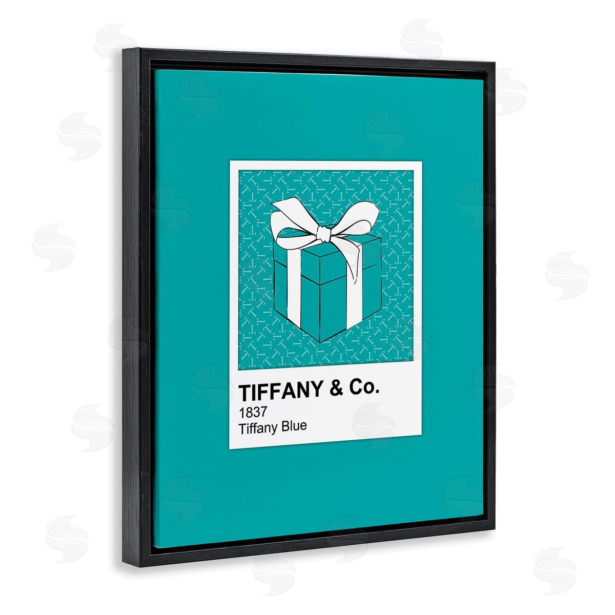 Martina Pavlova Blue Fashion Hue Black Floating Frame Canvas Wall Art Print