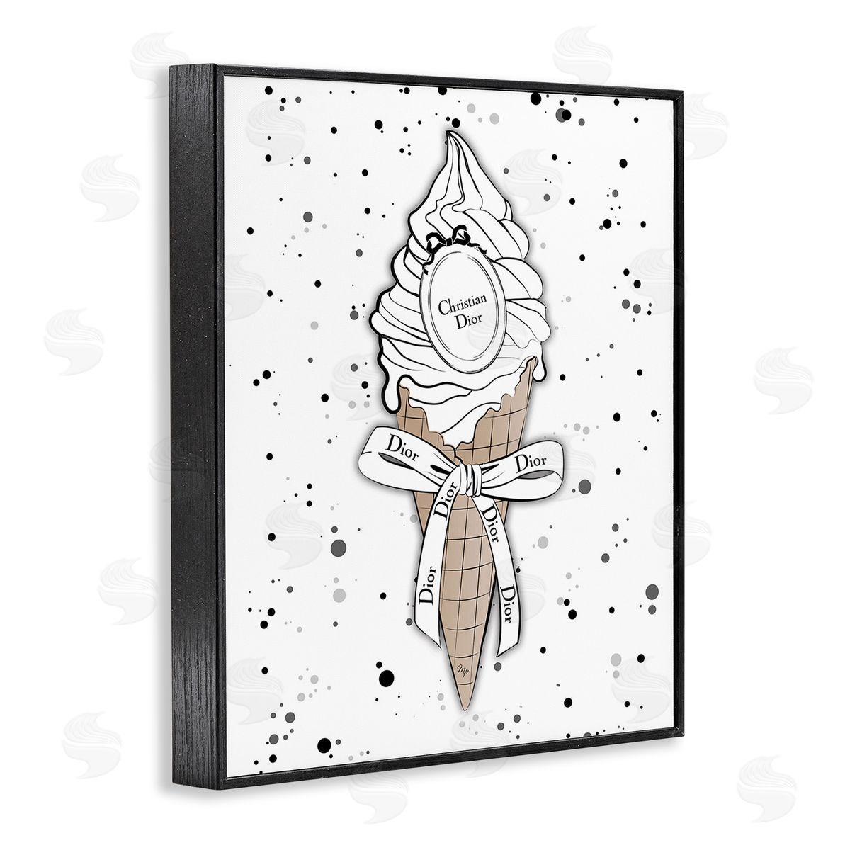 Martina Pavlova Glam Brand Dessert Black Framed Giclee Wall Art Print