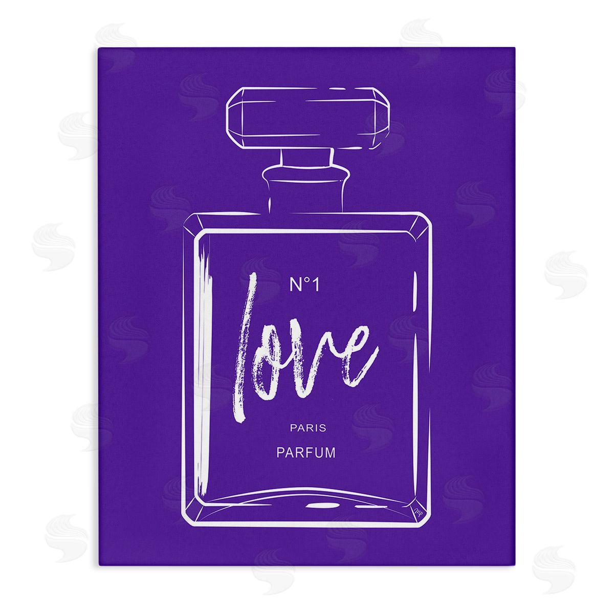 Martina Pavlova Simple Perfume on Purple Canvas Wall Art Print