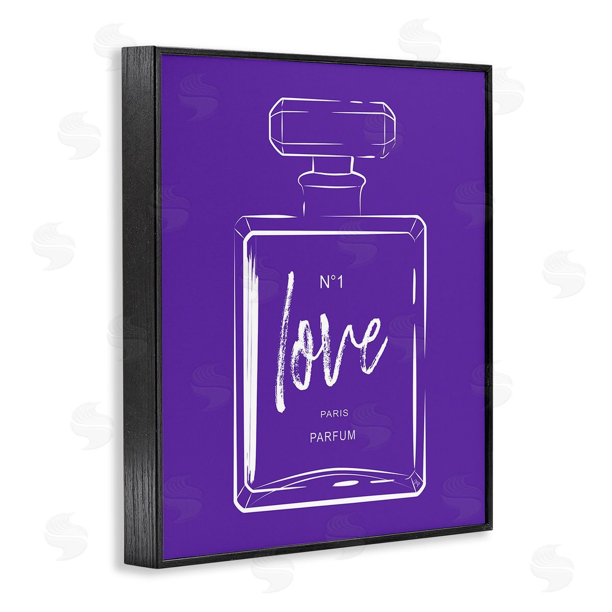 Martina Pavlova Simple Perfume on Purple Black Framed Giclee Wall Art Print