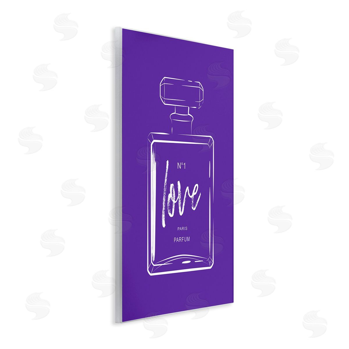 Martina Pavlova Simple Perfume on Purple Wooden Wall Plaque Art Print