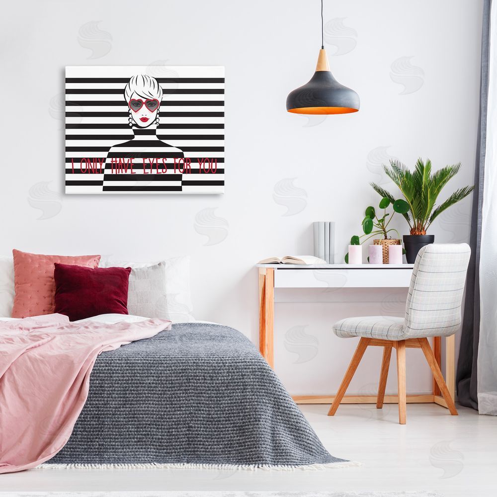 Martina Pavlova Only Eyes For You Canvas Wall Art Print in Room