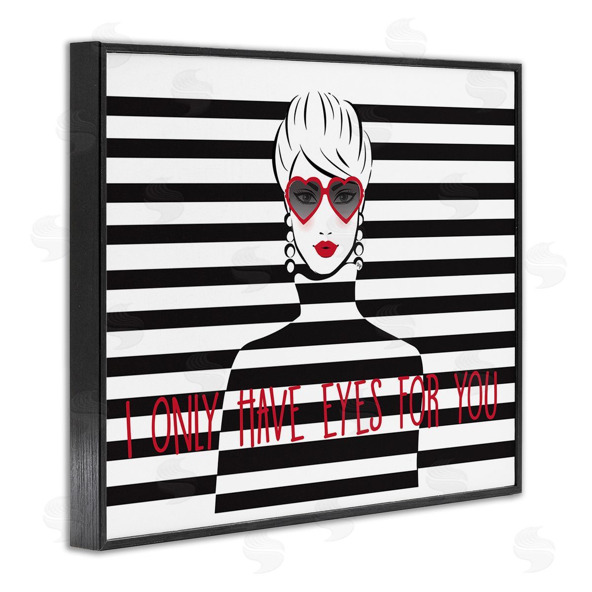 Martina Pavlova Only Eyes For You Black Framed Giclee Wall Art Print