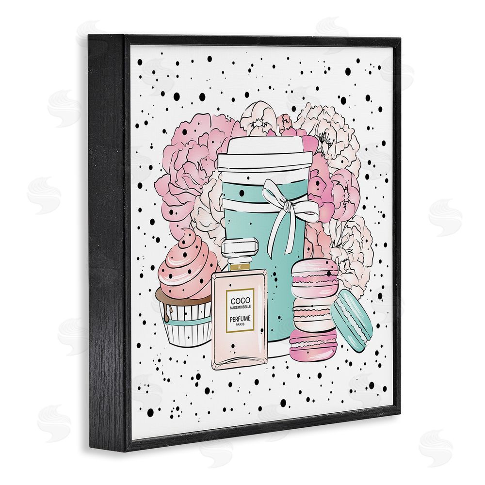 Martina Pavlova Modern Glam Desserts Black Framed Glicee Wall Art Print