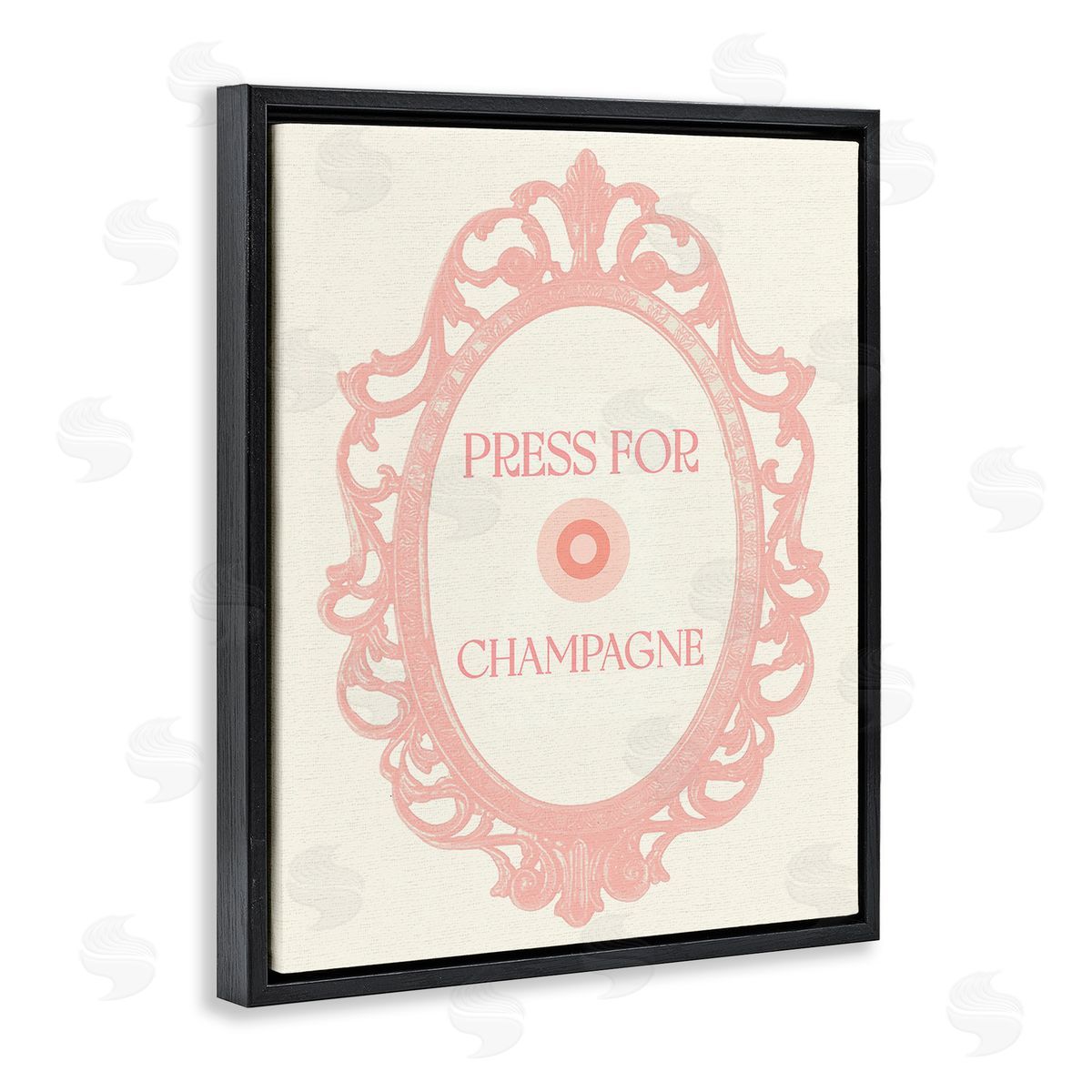 Stupell Studio Press For Champagne Black Floating Frame Canvas Wall Art Print