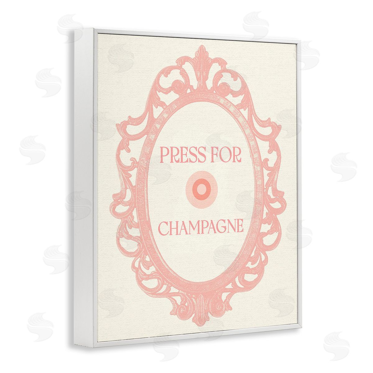 Stupell Studio Press For Champagne White Framed Giclee Wall Art Print