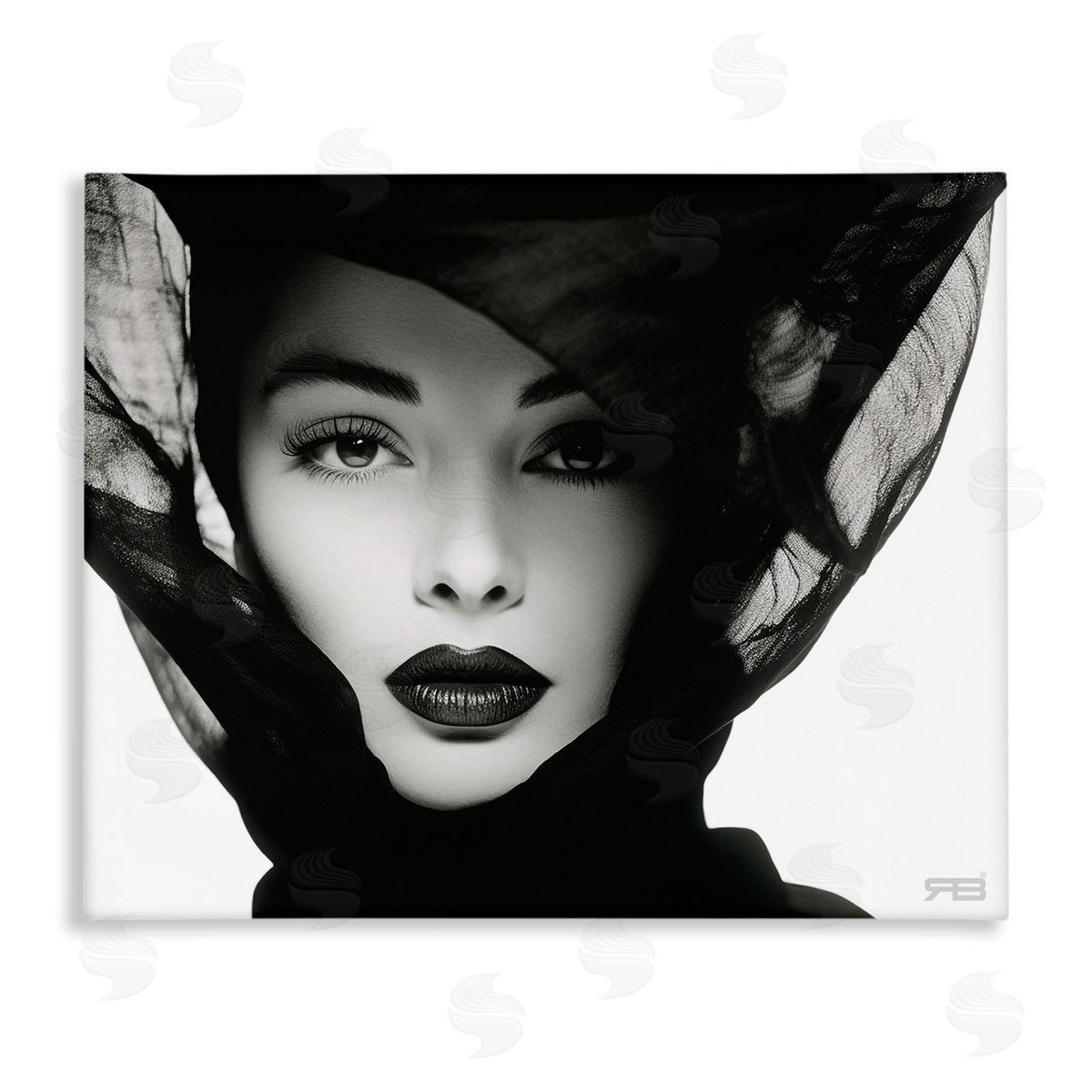 RB Intense Woman Gaze Canvas Wall Art Print
