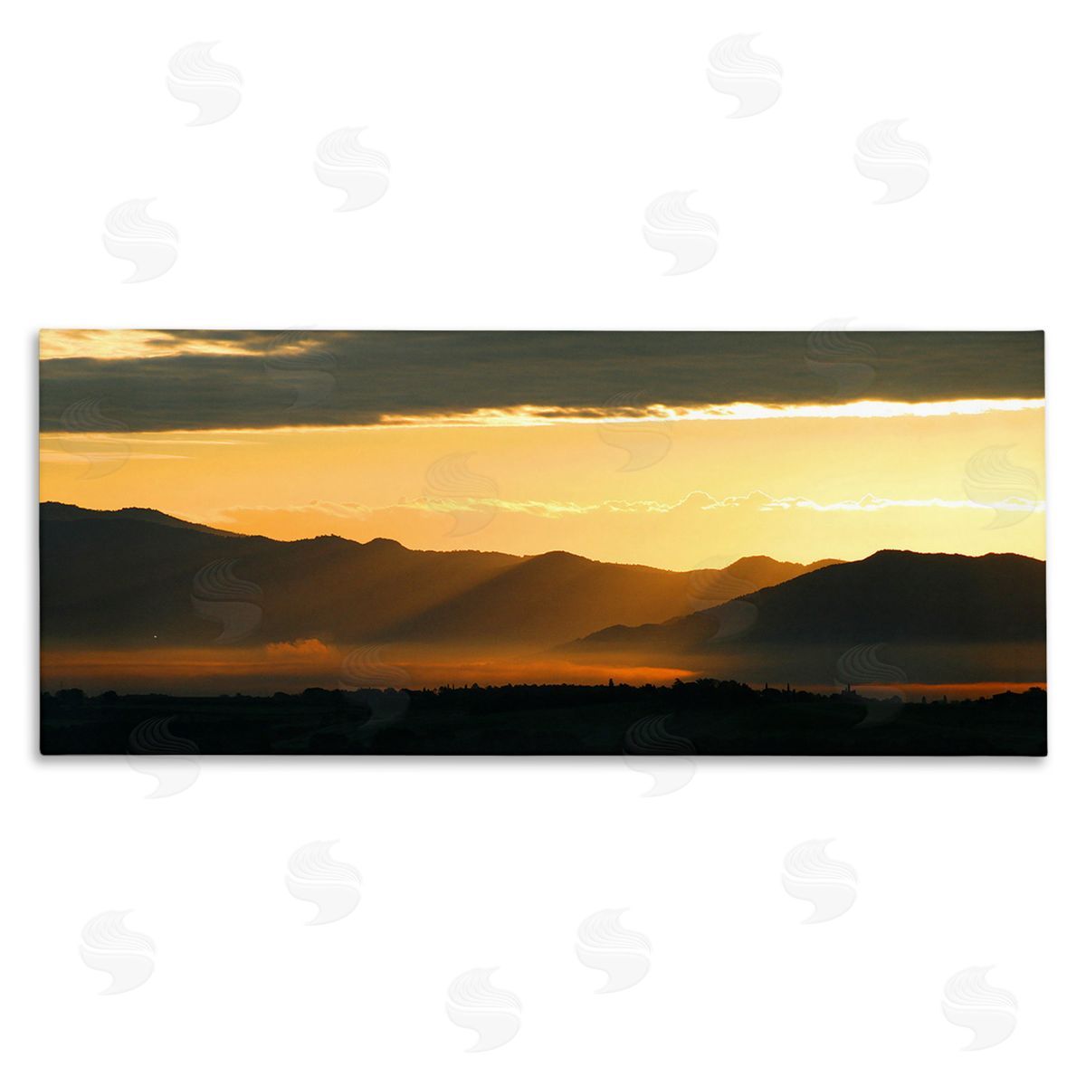 Noah Bay Sun Rays Over Mountains