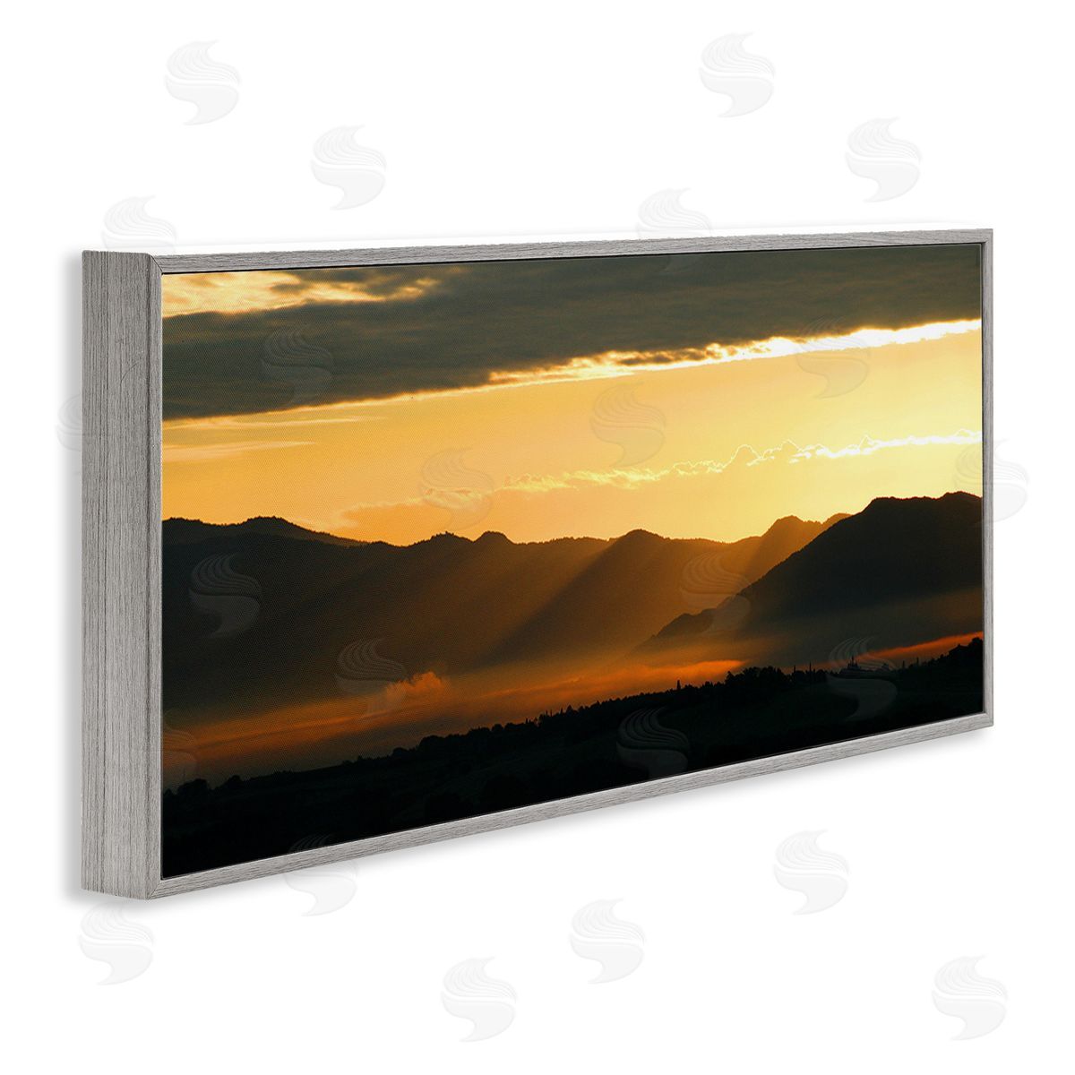 Noah Bay Sun Rays Over Mountains