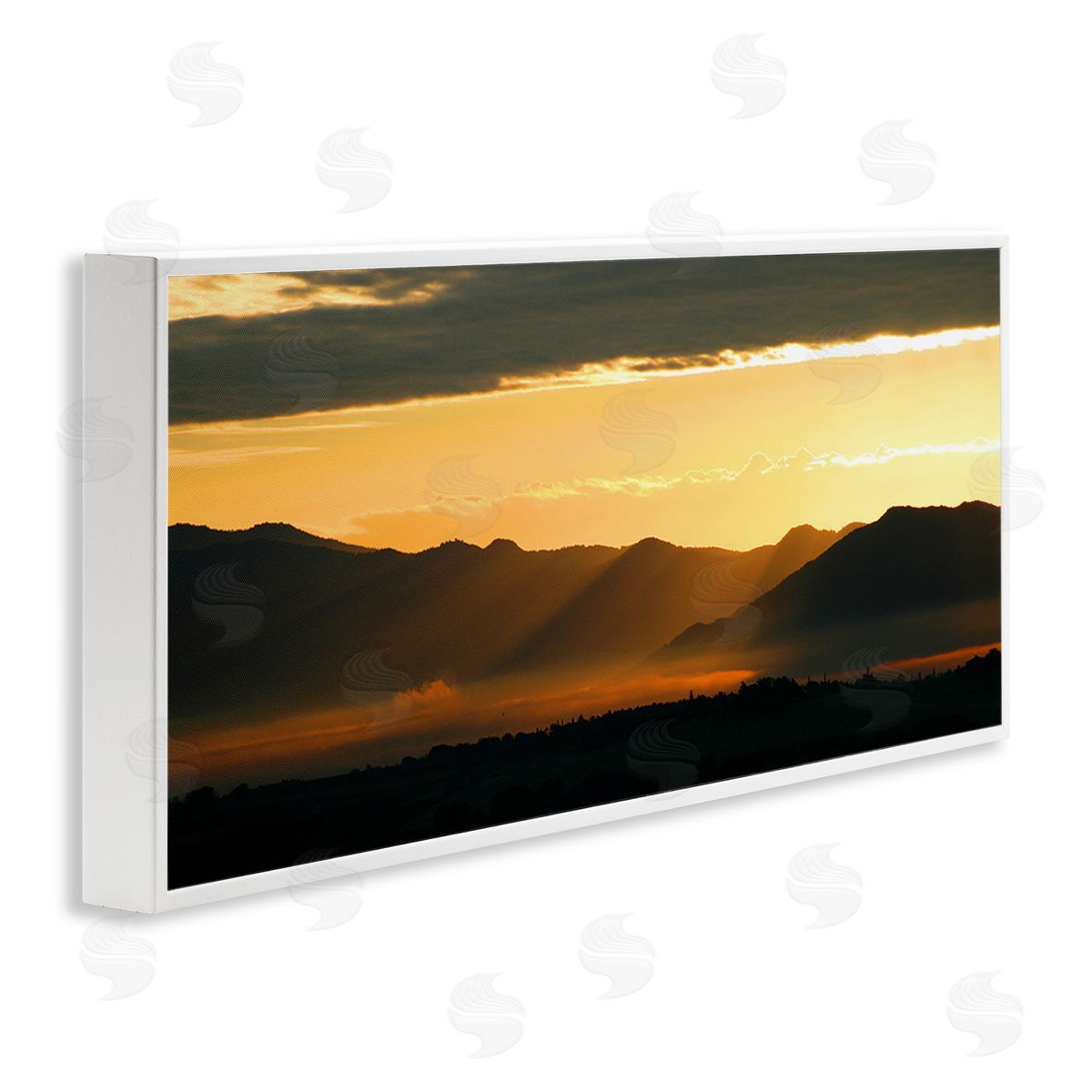 Noah Bay Sun Rays Over Mountains