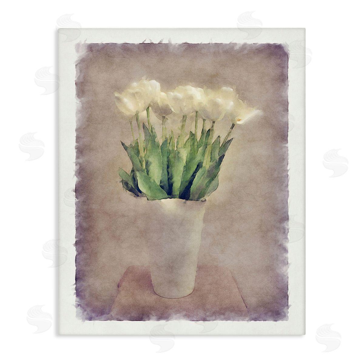 Noah Bay Abstract Garden Tulips Canvas Wall Art Print