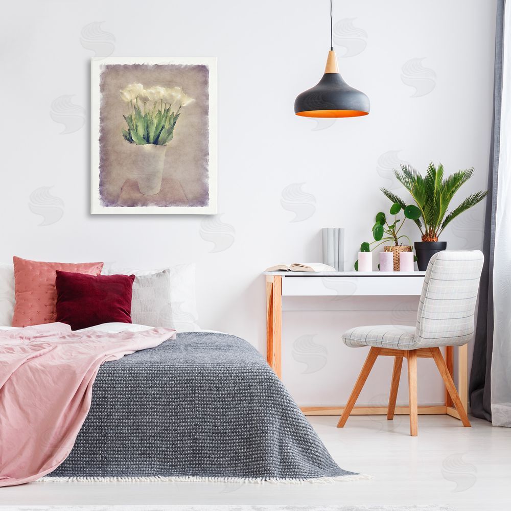 Noah Bay Abstract Garden Tulips Canvas Wall Art Print in Room
