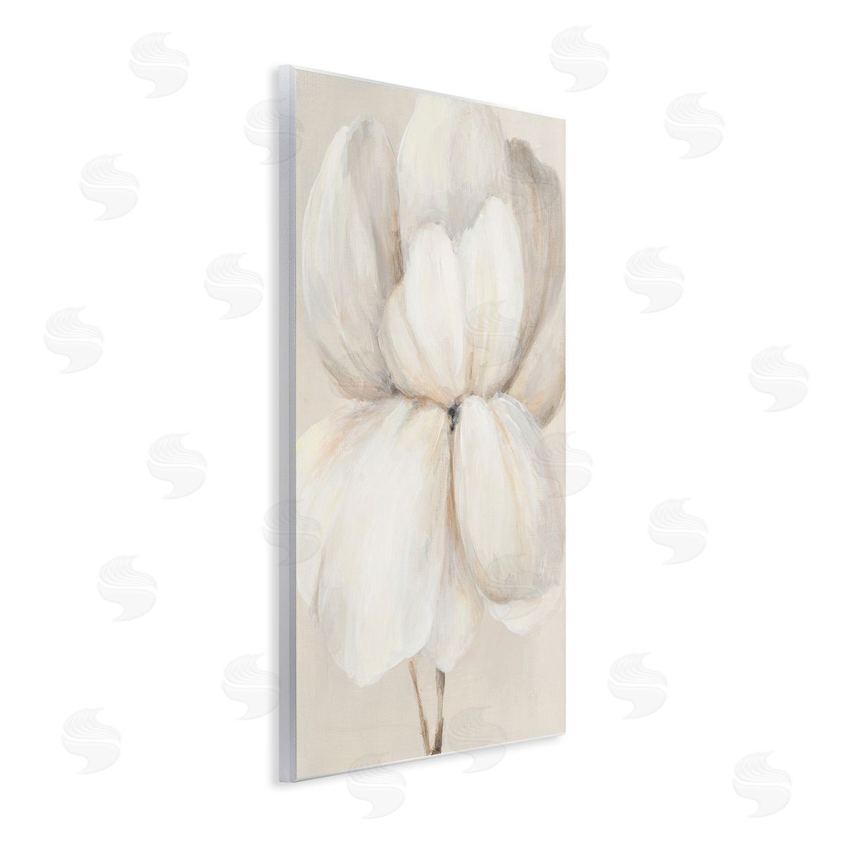 Patricia Pinto White Flower Blossom Wooden Wall Plaque Art Print