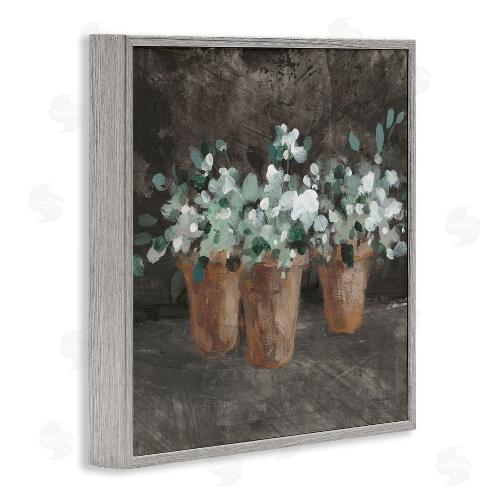 Danhui Nai Garden Plants in Terracotta Gray Framed Glicee Wall Art Print