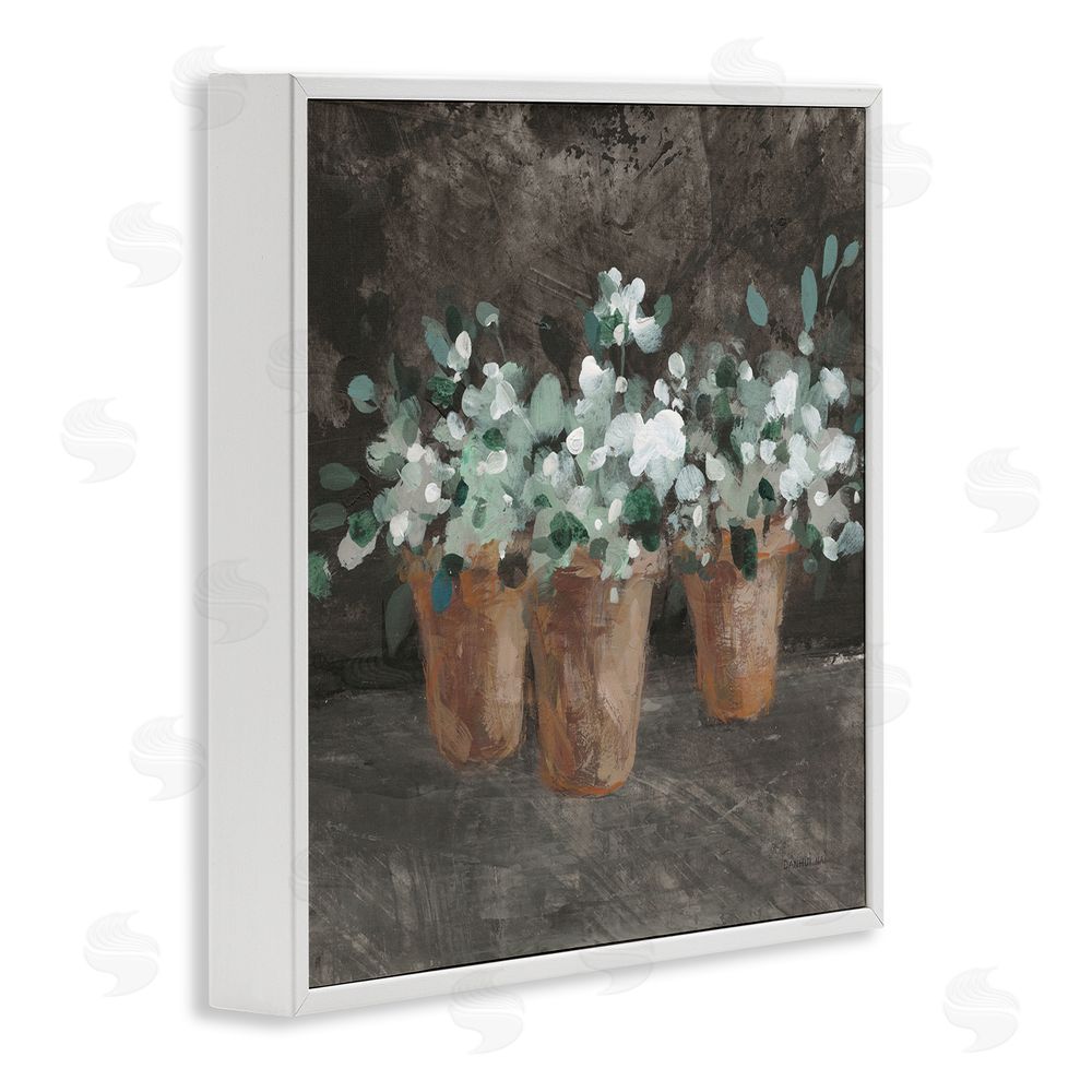 Danhui Nai Garden Plants in Terracotta White Framed Glicee Wall Art Print