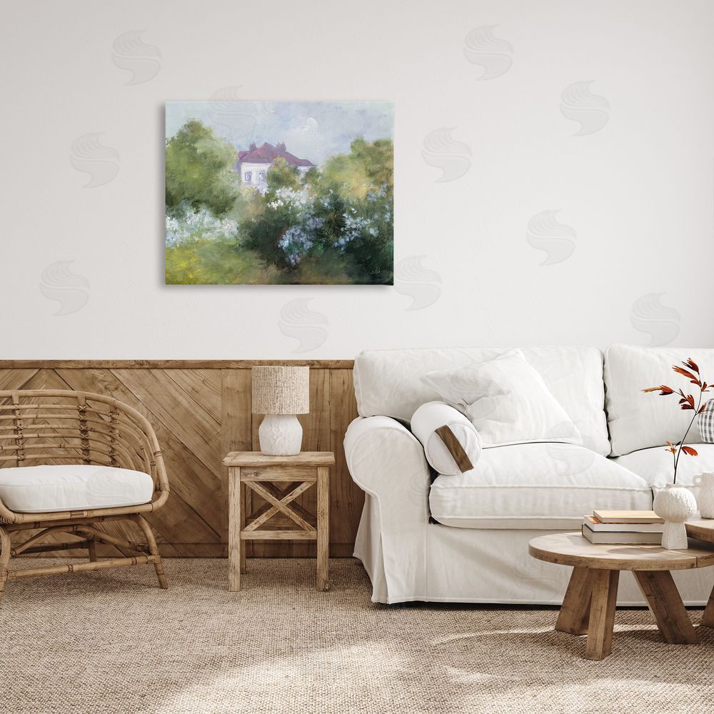 Julia Purinton Garden Cottage Villa Canvas Wall Art Print in Room