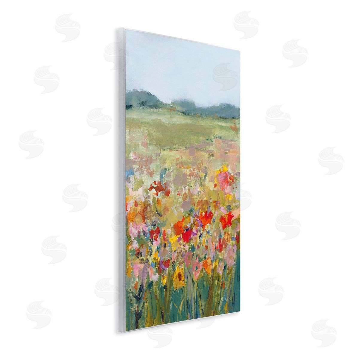 Pamela Munger Vivid Flower Meadow Wooden Wall Plaque Art Print