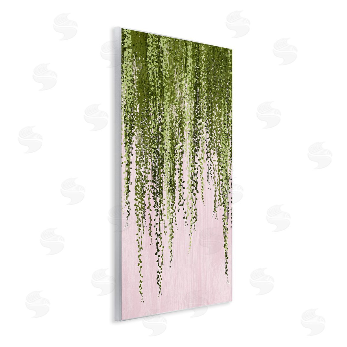 Grace Popp Hanging Ivy on Pink Wooden Wall Plaque Art Print
