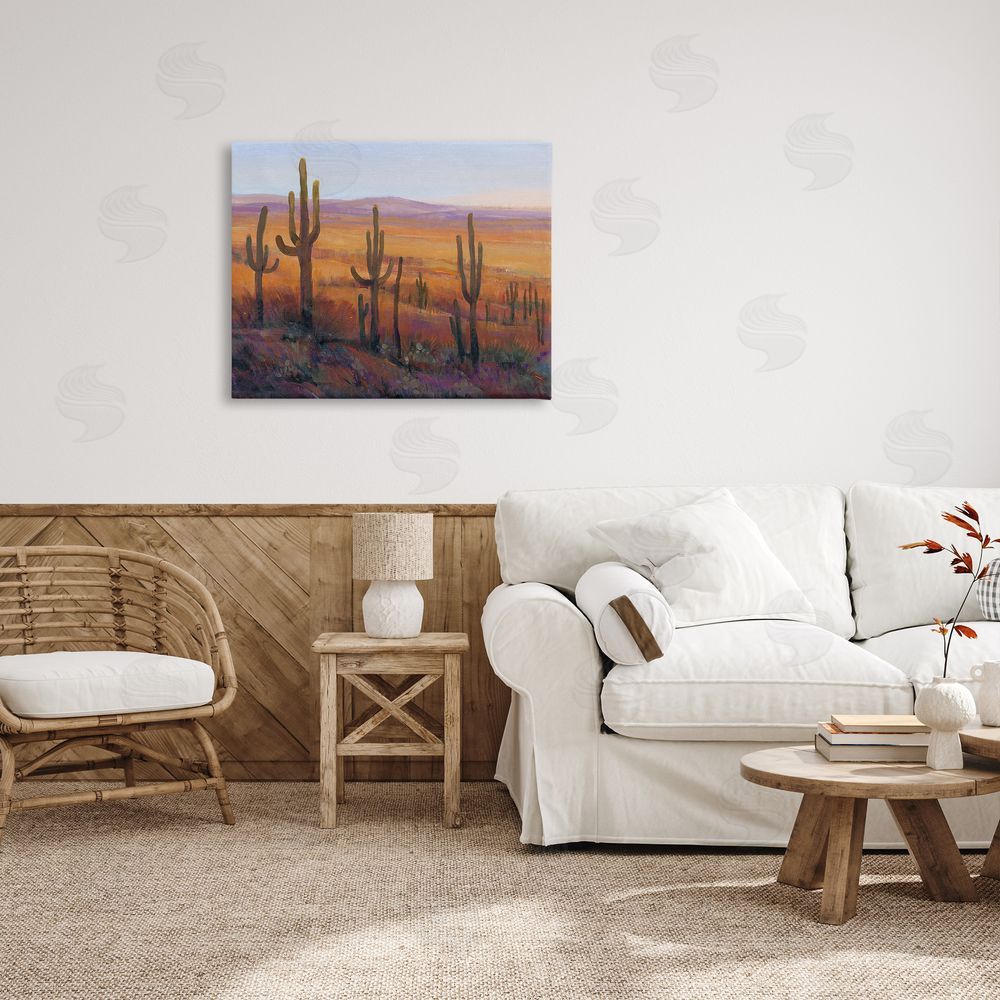 Tim O'Toole Desert Cactus Plants Canvas Wall Art Print in Room