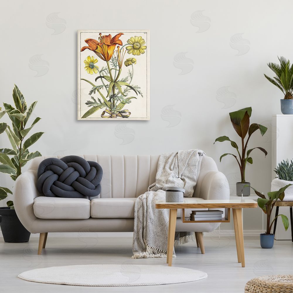 World Art Group Flowers Latin Study Canvas Wall Art Print in Room