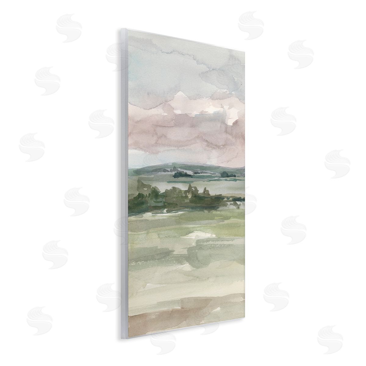 Ethan Harper Abstract Rural Landscape Wooden Wall Plaque Art Print