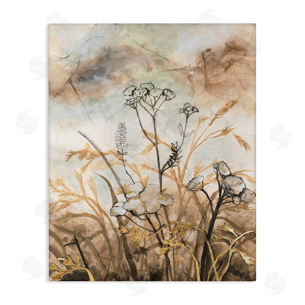 Vanna Lam Neutral Landscape Collage Canvas Wall Art Print