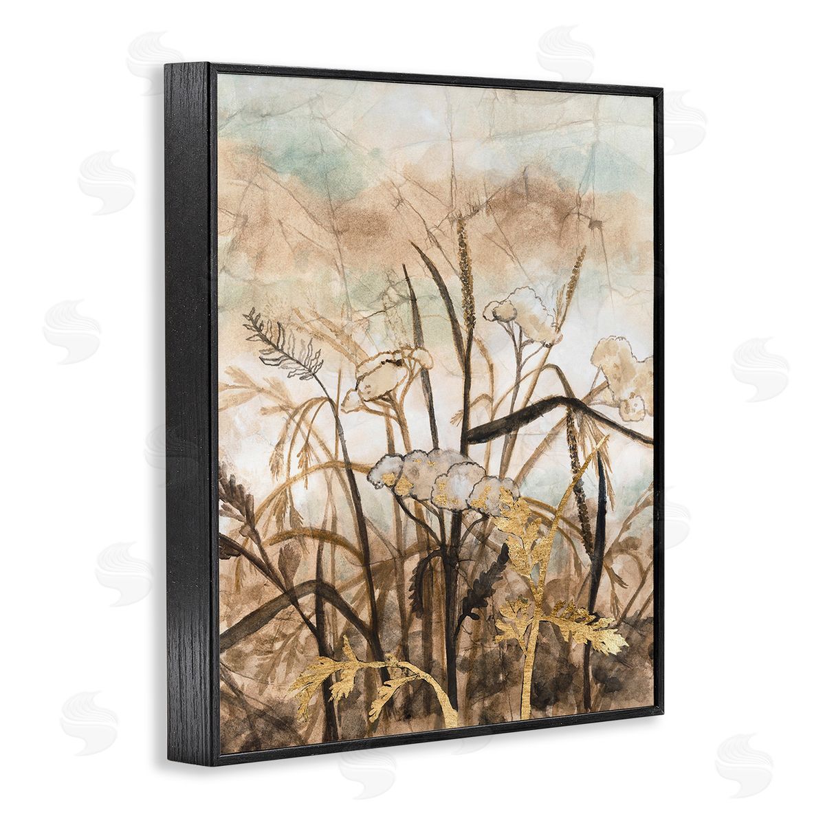 Vanna Lam Abstract Neutral Landscape Black Framed Giclee Wall Art Print